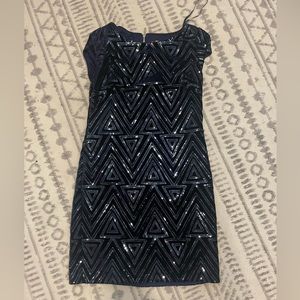 Eliza J velvet and sequin dress